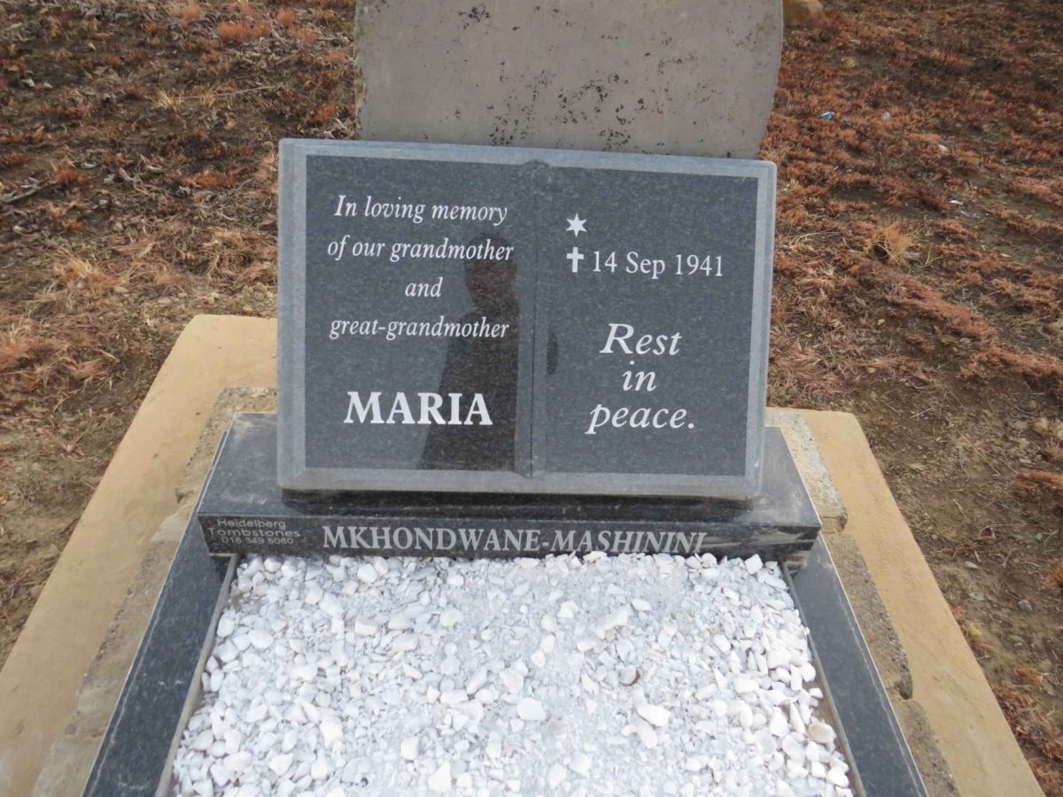 MASHININI Maria, MKHONDWANE -1941