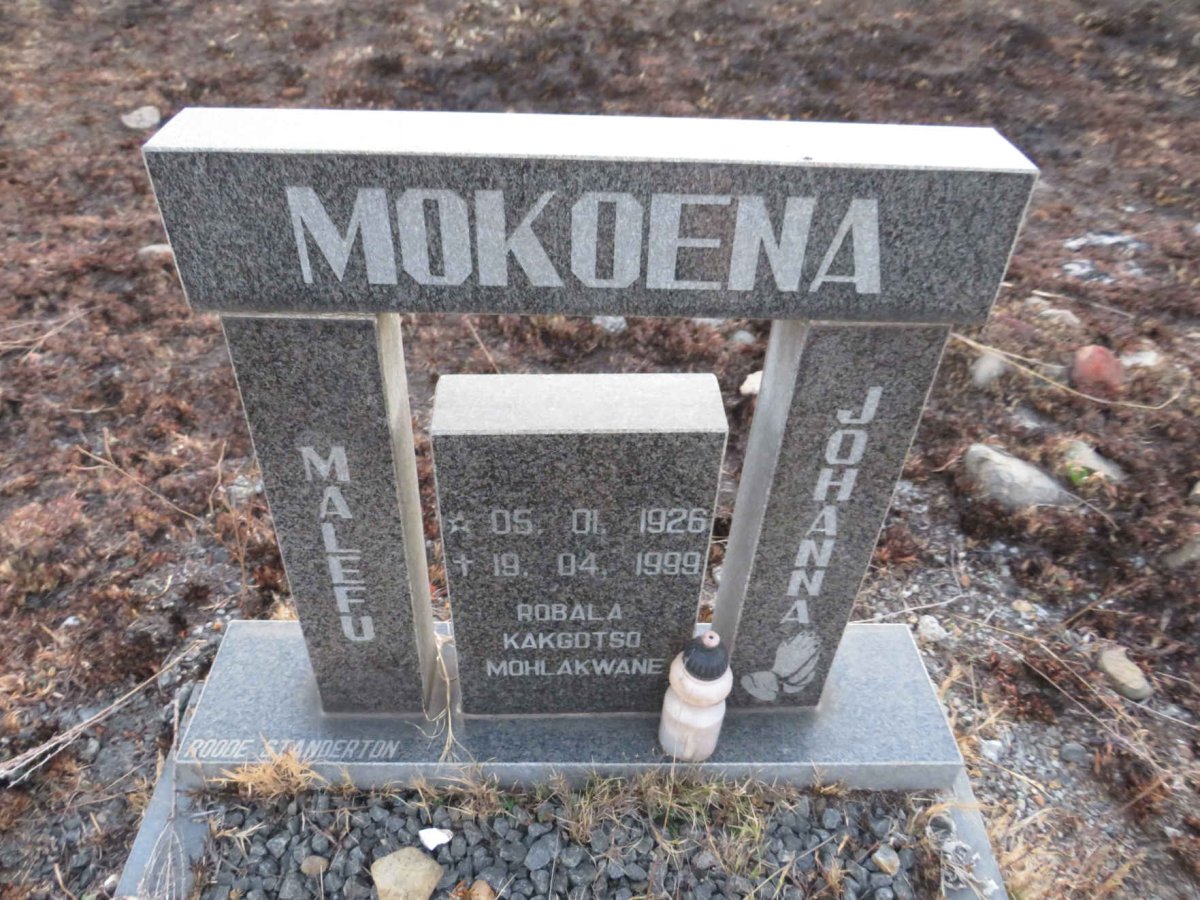 MOKOENA Malefu Johanna 1926-1999