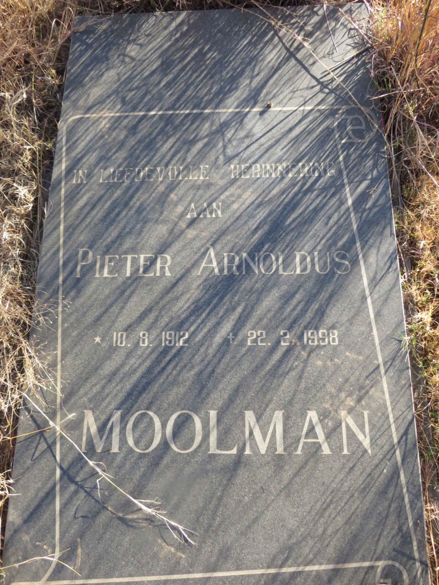 MOOLMAN Pieter Arnoldus 1912-1998