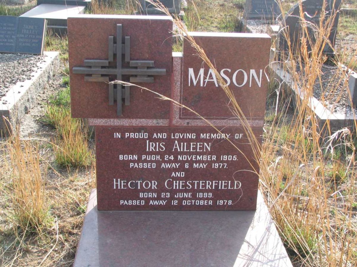 MASON Hector Chesterfield 1889-1978 &amp; Iris Aileen PUGH 1905-1977