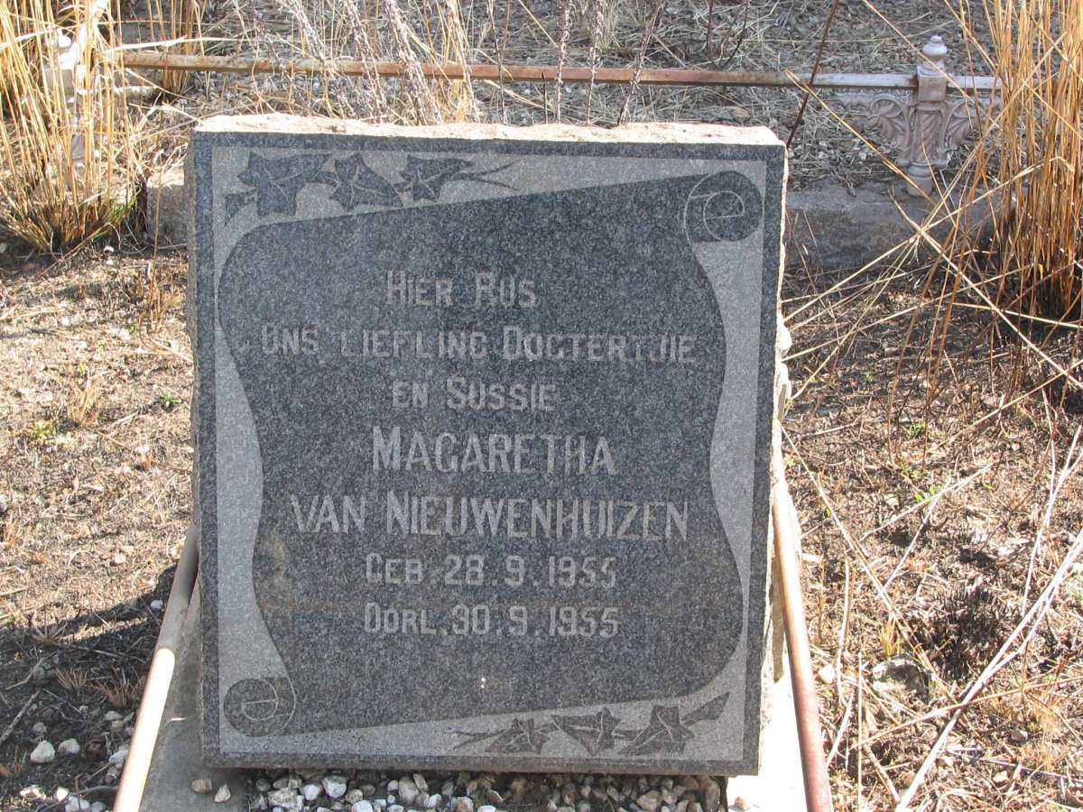 NIEWENHUIZEN Magaretha, van 1955-1955