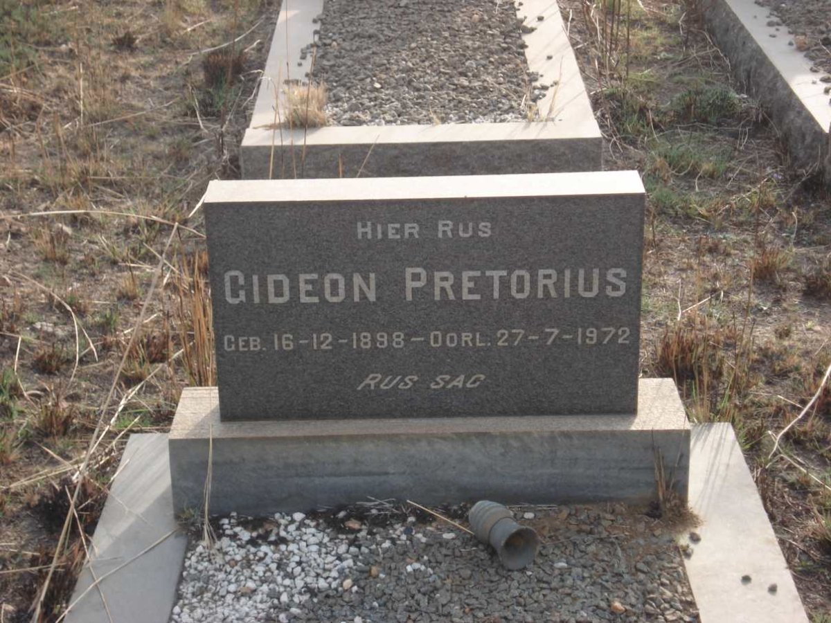 PRETORIUS Gideon 1898-1972