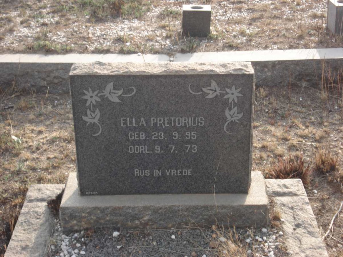 PRETORIUS Ella 1895-1973
