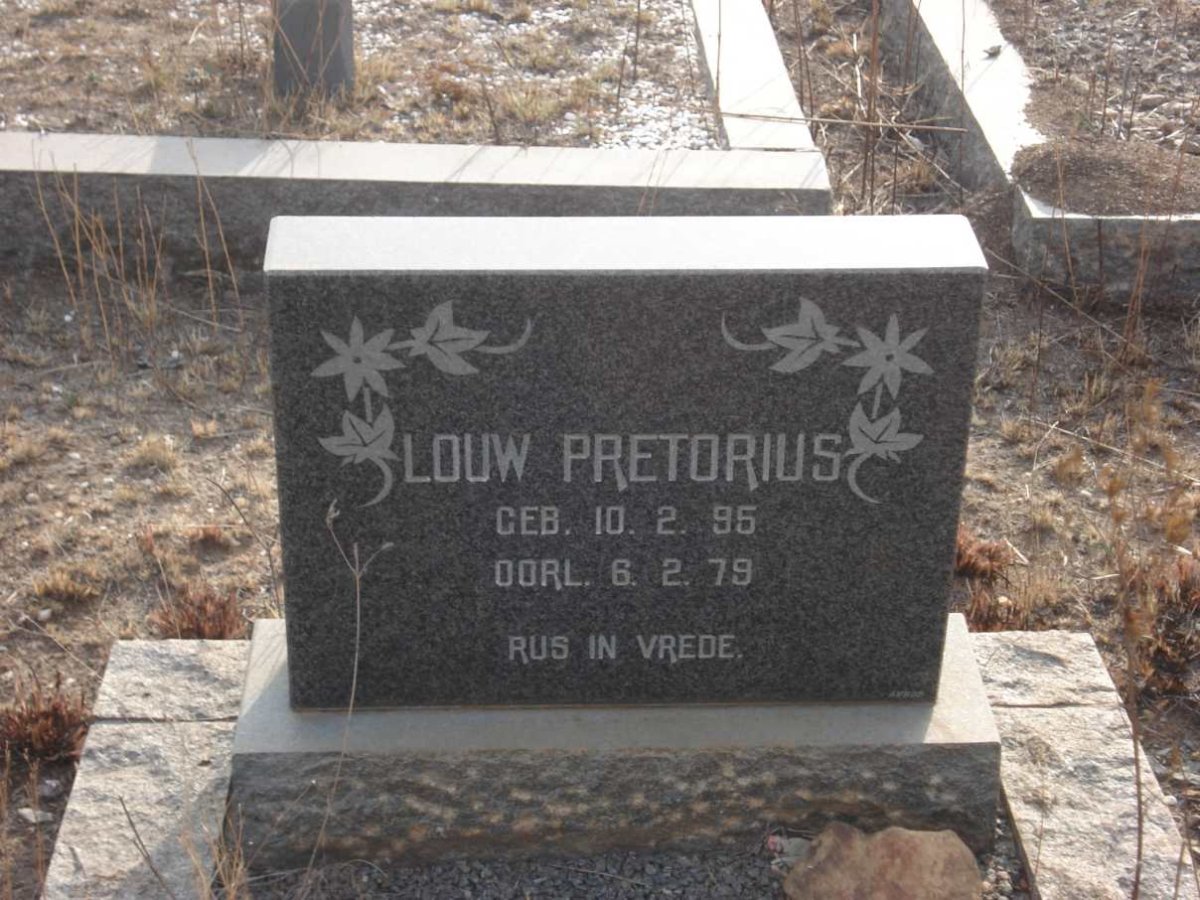 PRETORIUS Louw 1895-1979