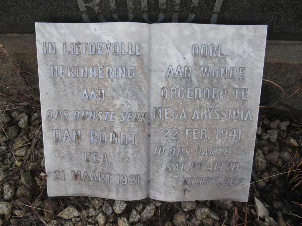 ROODT Dan 1921-1941