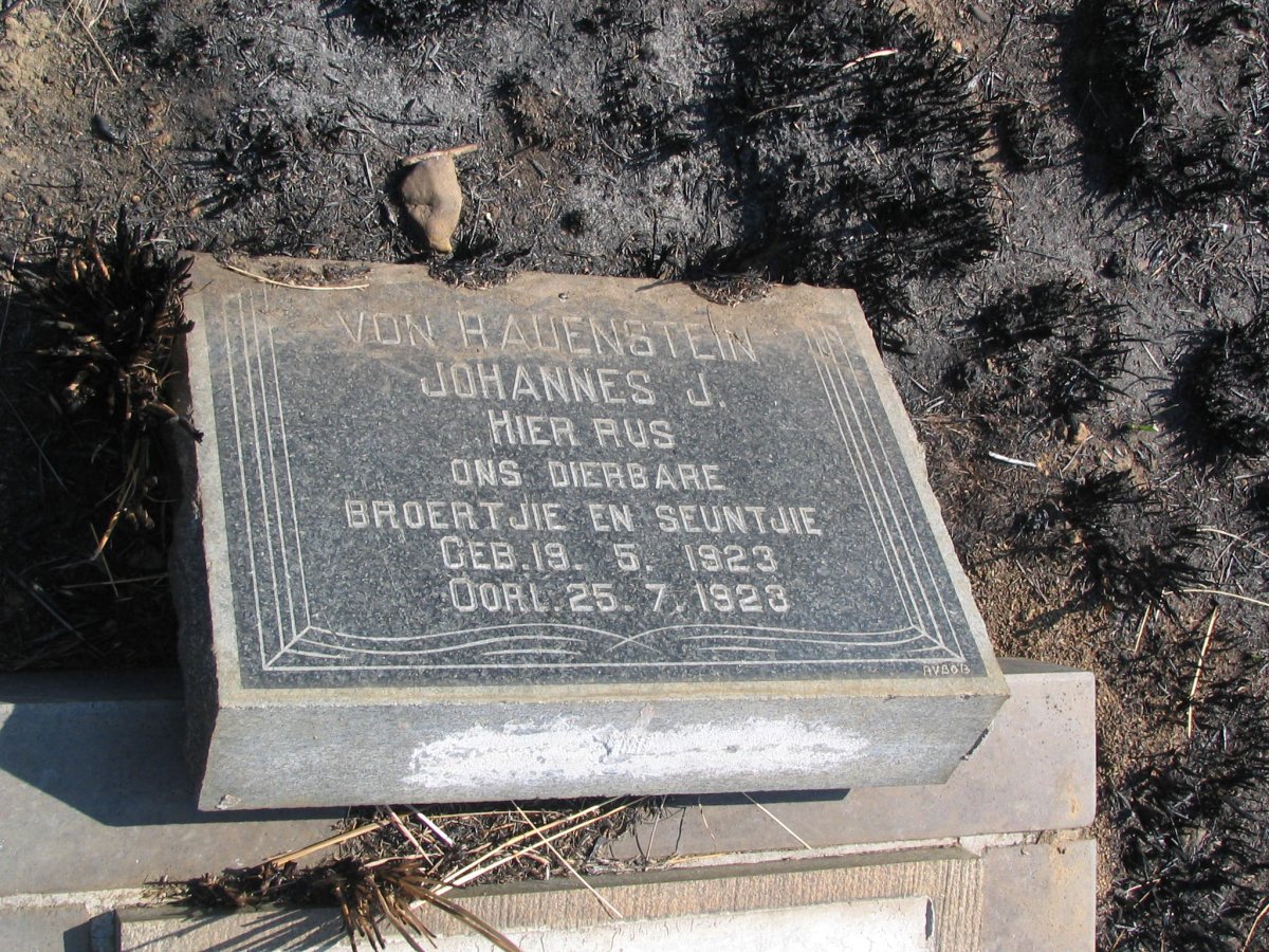 RAUENSTEIN Johannes J.M., von 1923-1923