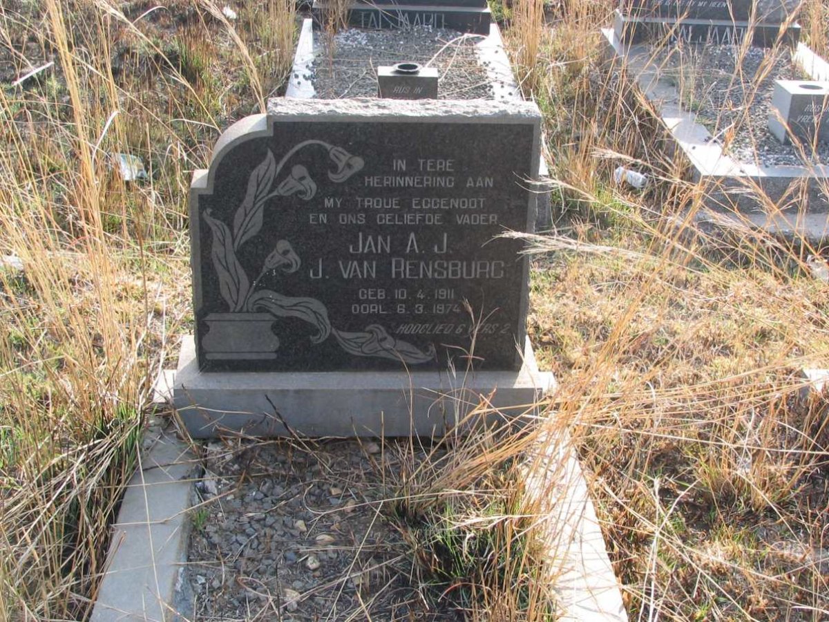 RENSBURG Jan A.J., J. van 1911-1974