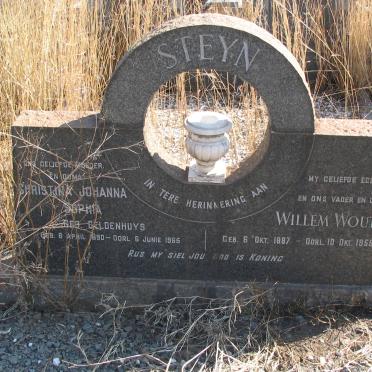 STEYN Willem Wouter 1887-1955 &amp; Christina Johanna Sophia GELDENHUYS 1890-1965