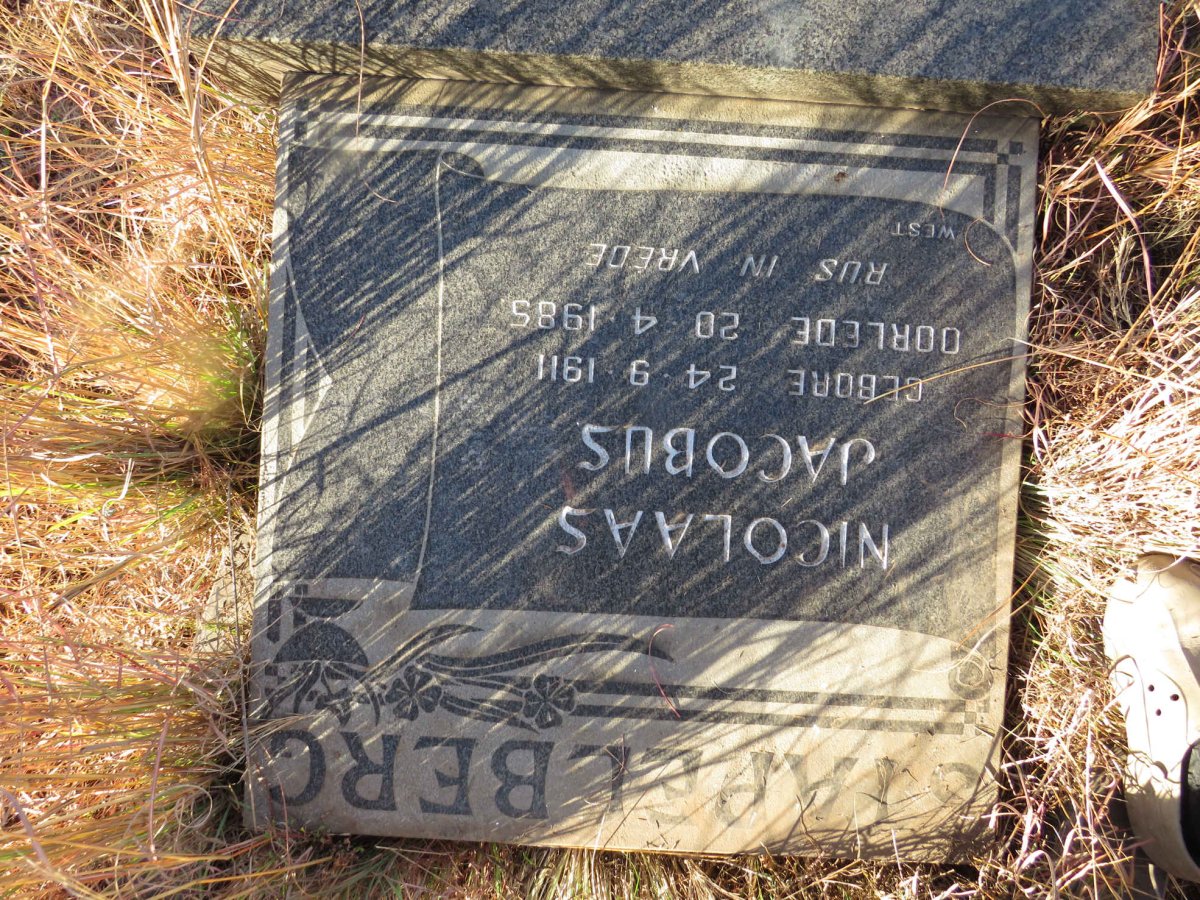 STAPELBERG Nicolaas Jacobus 1911-1985