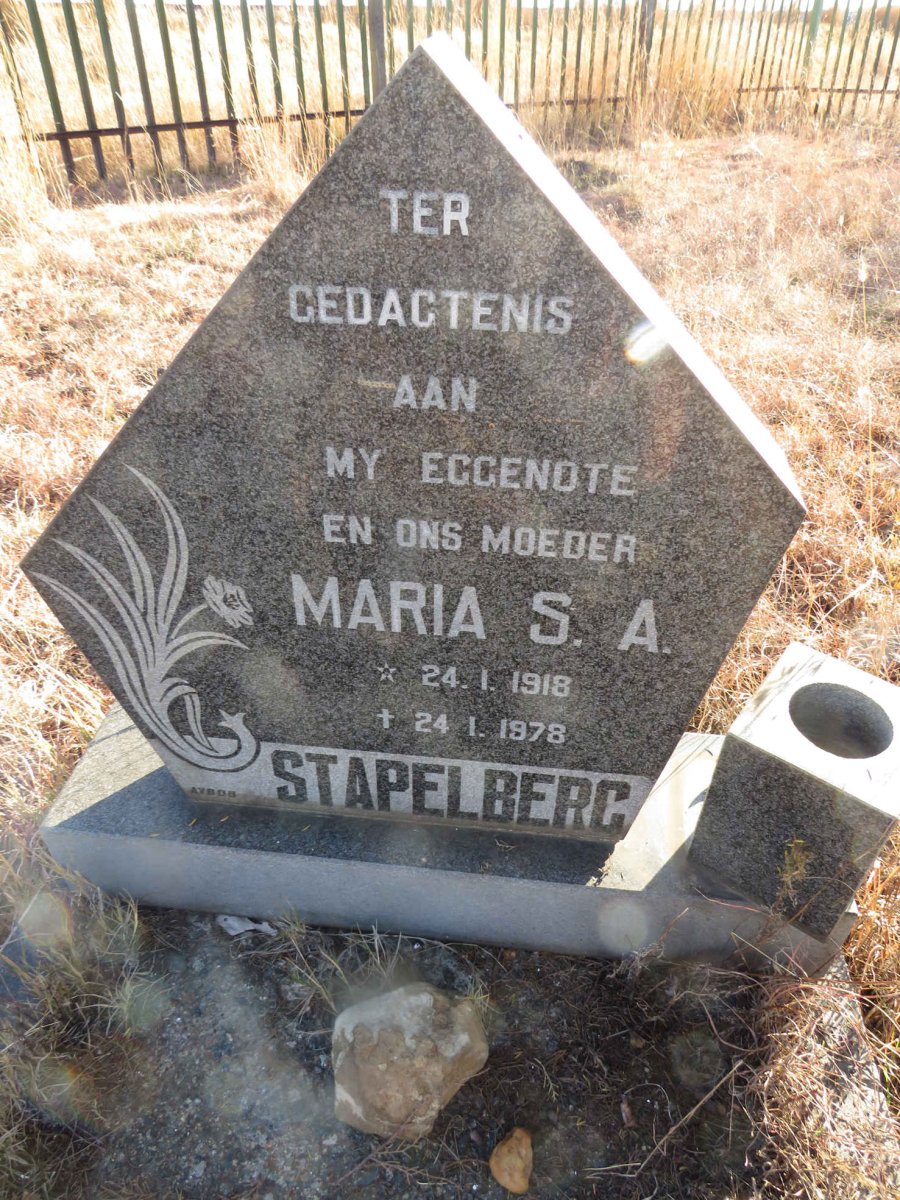 STAPELBERG Maria S.A. 1918-1978