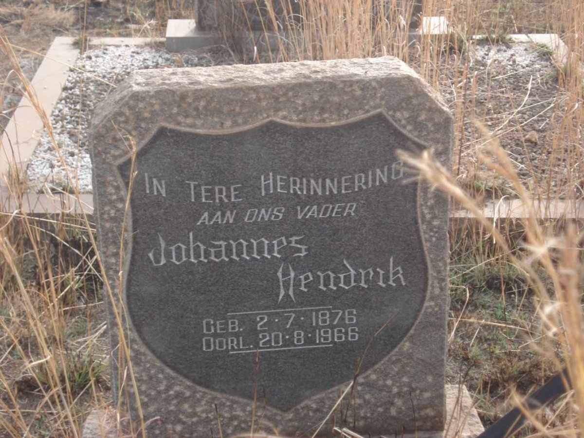 STRYDOM Johannes Hendrik 1876-1966