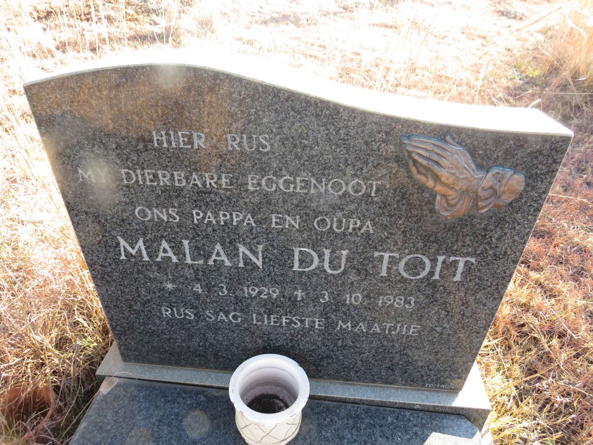 TOIT Malan, du 1929-1983 & G.W.J. 1931-2011 _1