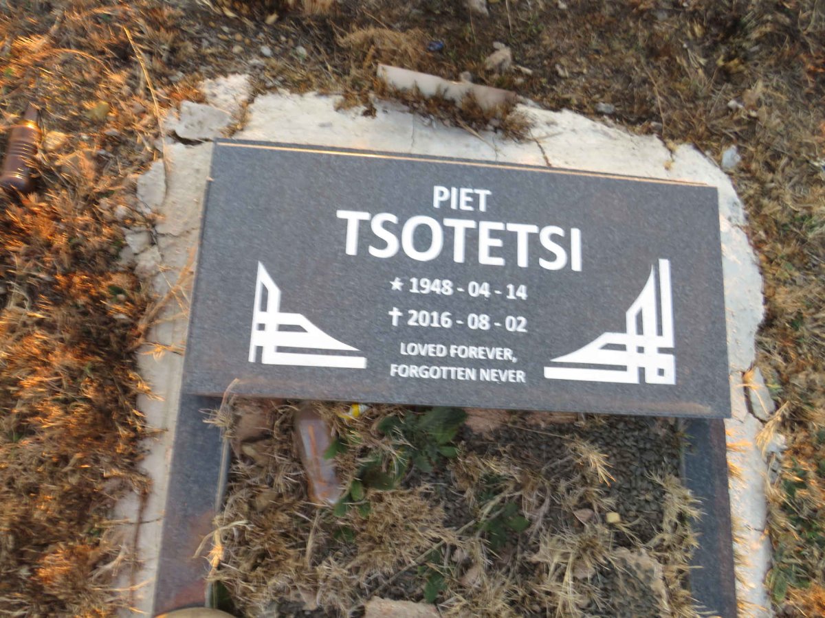 TSOTETSI Piet 1948-2016
