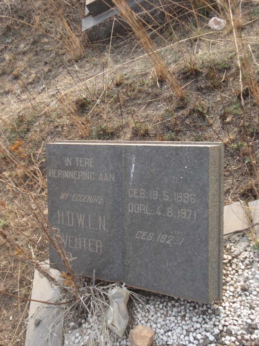 VENTER H.D.W.L.N. 1896-1971