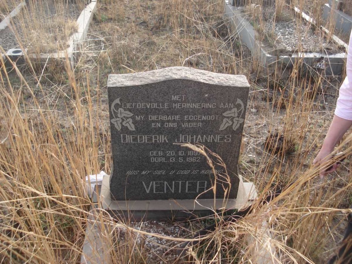 VENTER Diederik Johannes 1897-1962