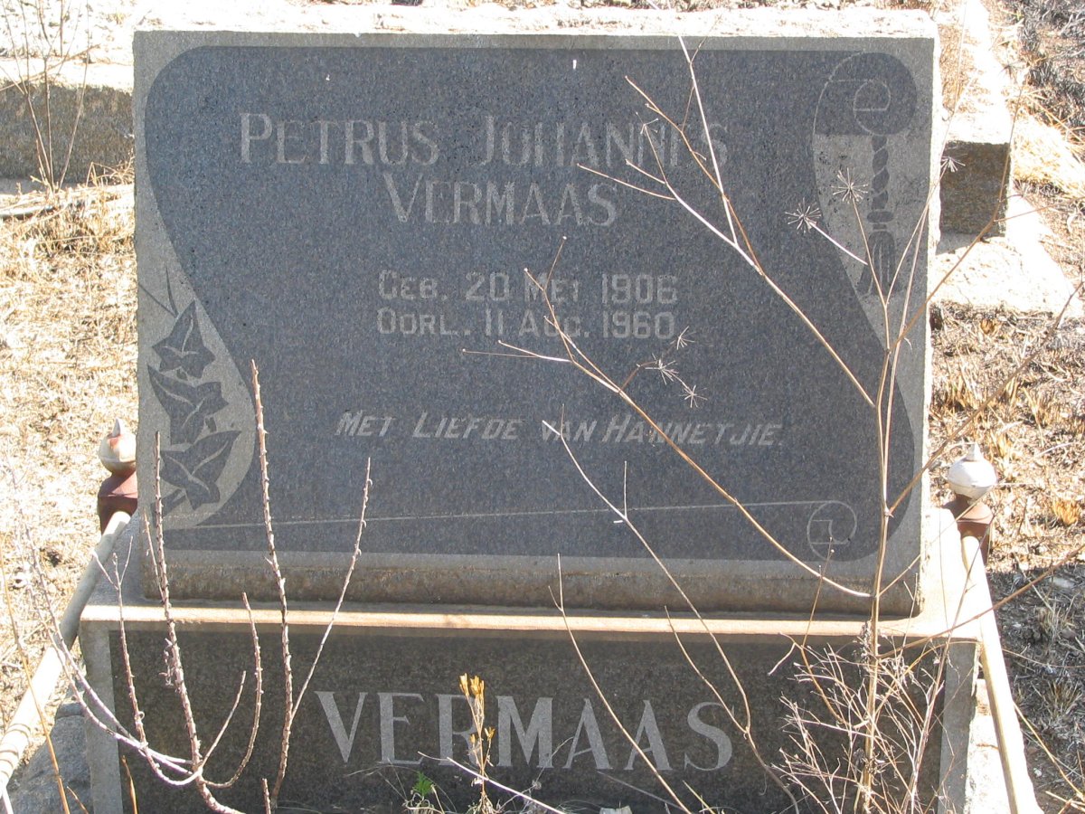 VERMAAS Petrus Johannes 1906-1960