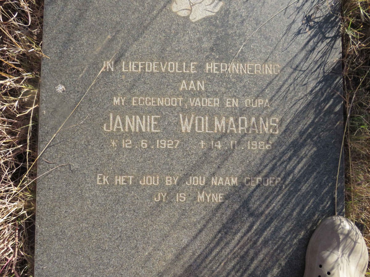WOLMARANS Jannie 1927-1986