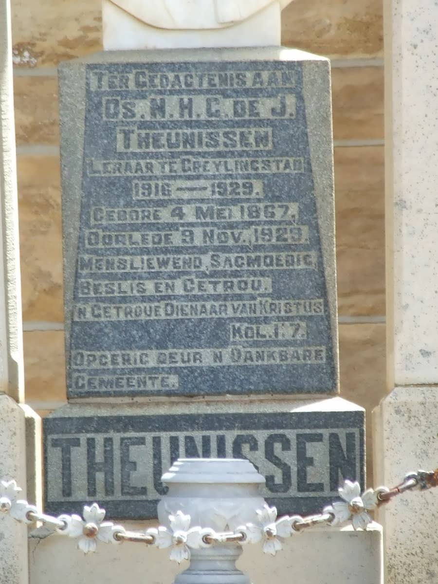 THEUNISSEN N.H.G. De J. 1867-1929