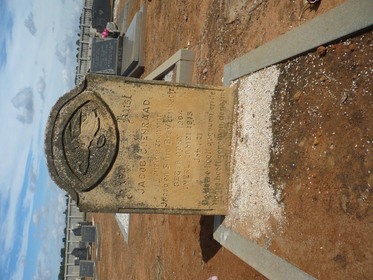 BREYTENBACH Jacob Coenraad 1904-1913