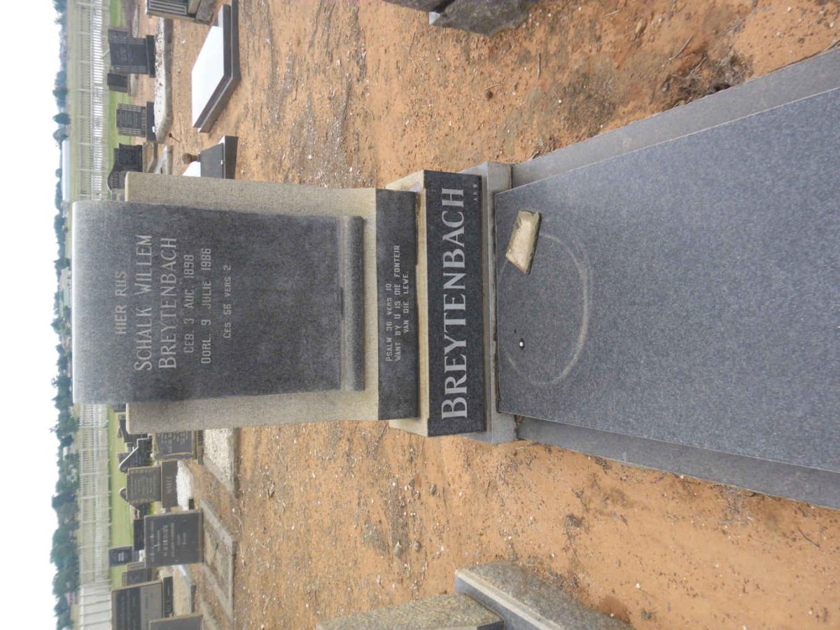 BREYTENBACH Schalk Willem 1898-1986