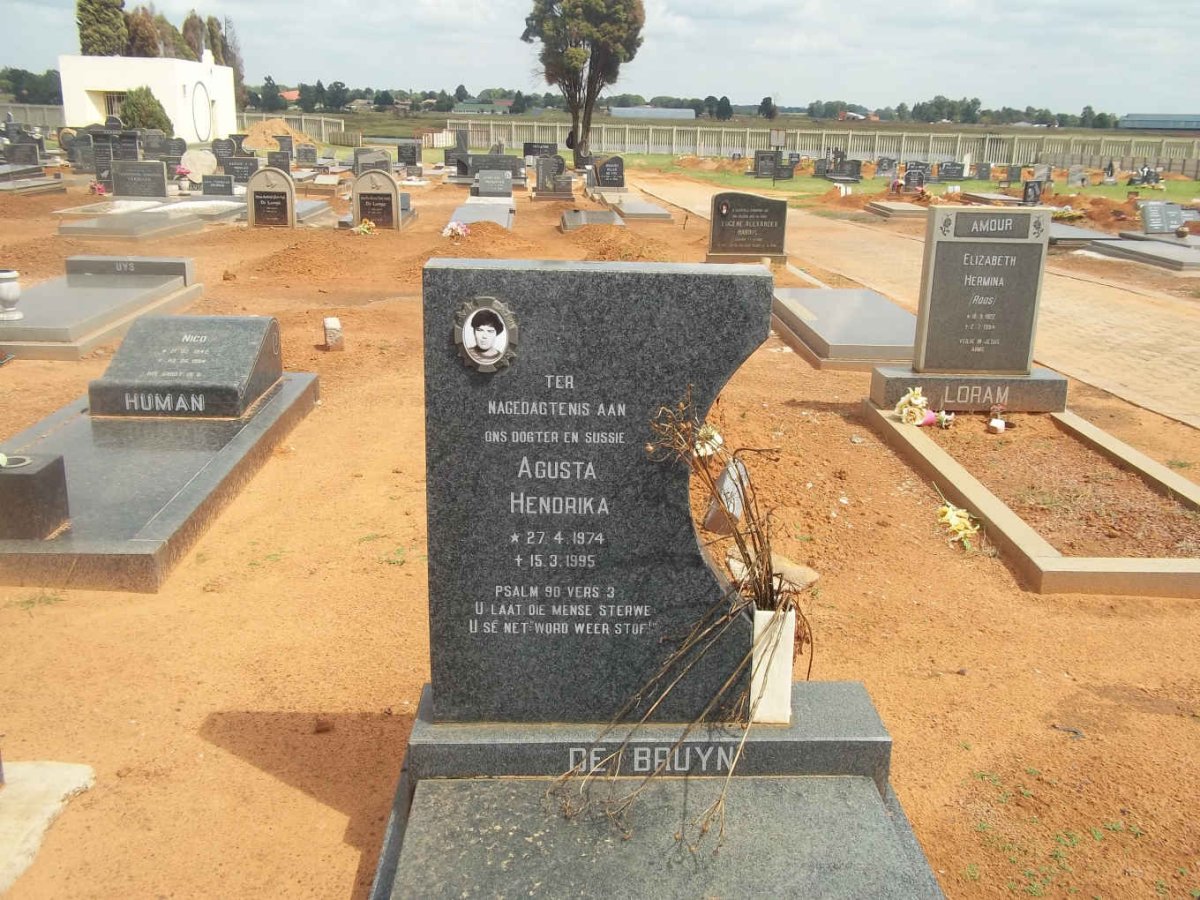 BRUYN Agusta Hendrika, de 1974-1995