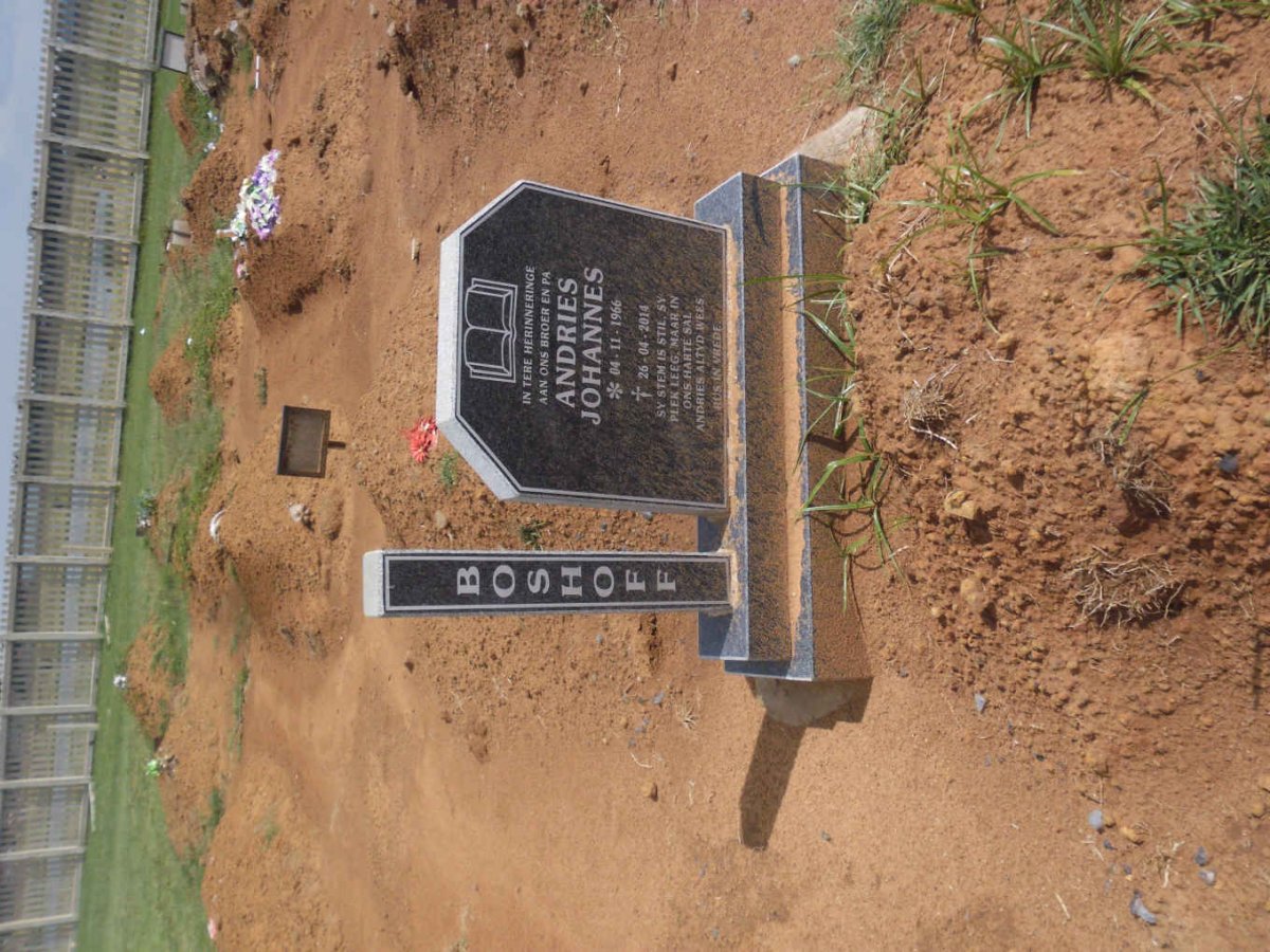 BOSHOFF Andries Johannes 1966-2014
