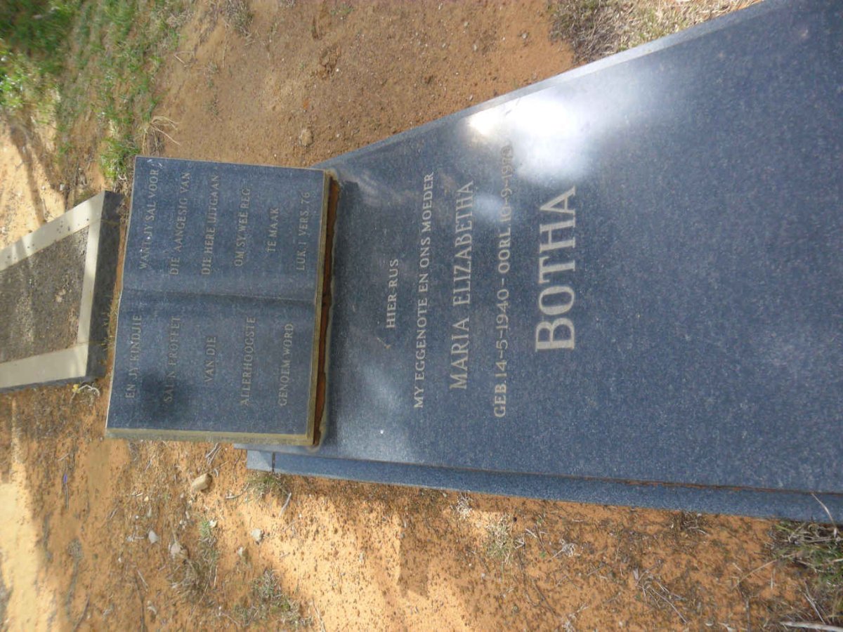 BOTHA Maria Elizabeth 1940-1970