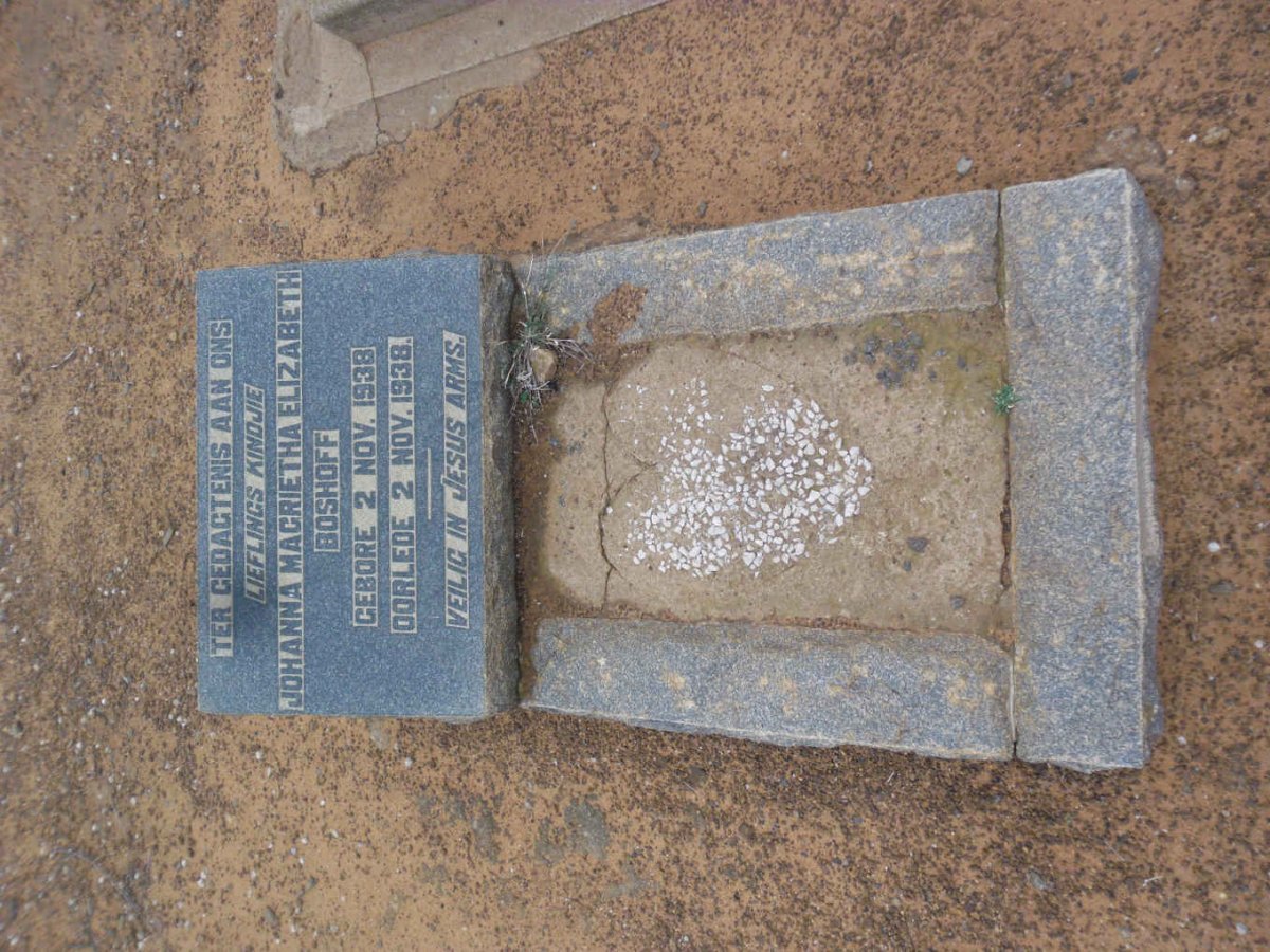BOSHOFF Johanna Magrietha Elizabeth 1938-1938