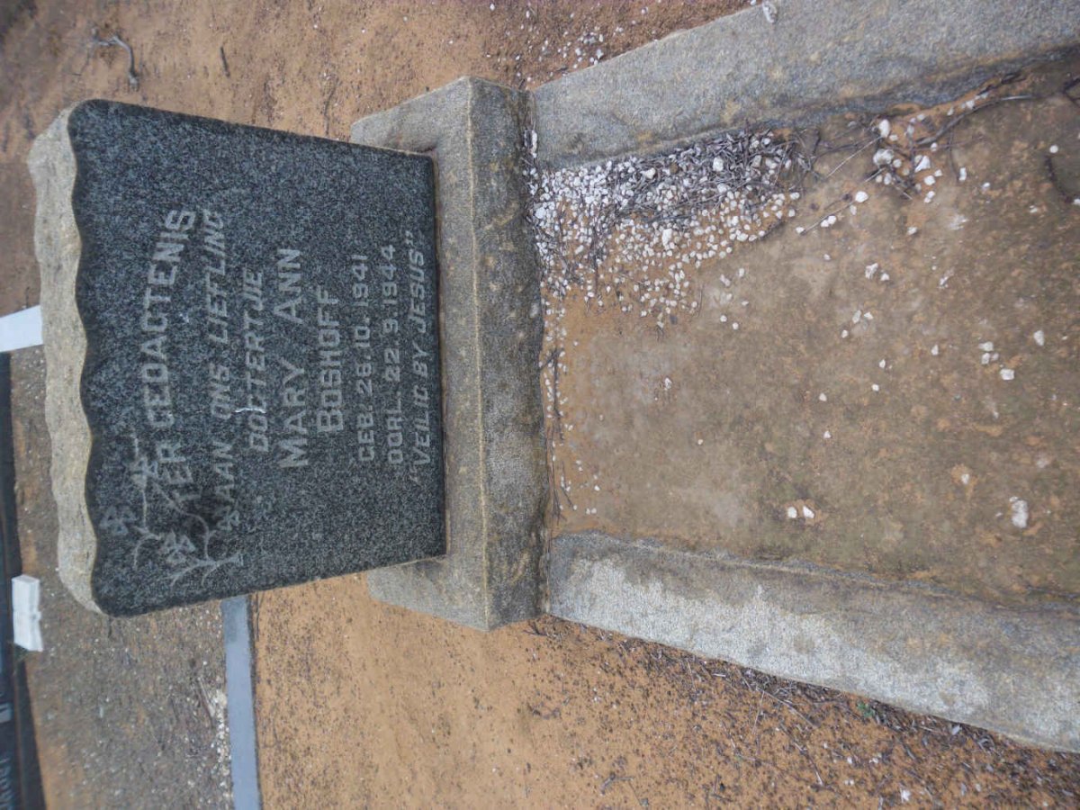 BOSHOFF Mary Ann 1941-1944