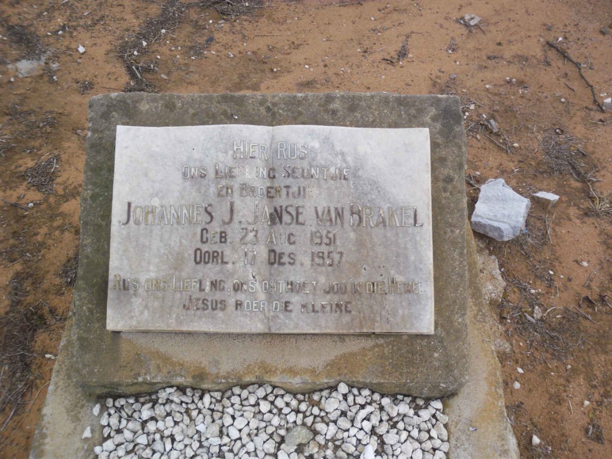 BRAKEL Johannes J., Janse van 1951-1957
