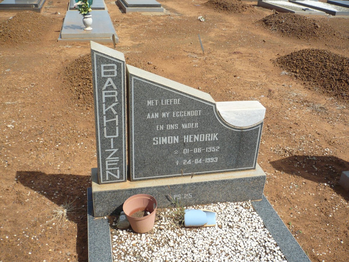 BARKHUIZEN Simon Hendrik 1952-1993
