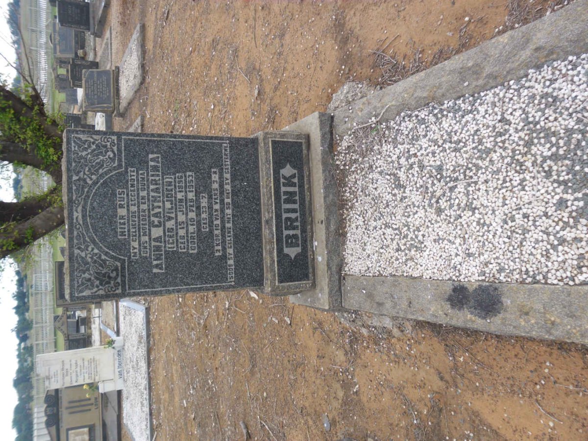 BRINK Anna Catharina nee VILJOEN 1896-1953