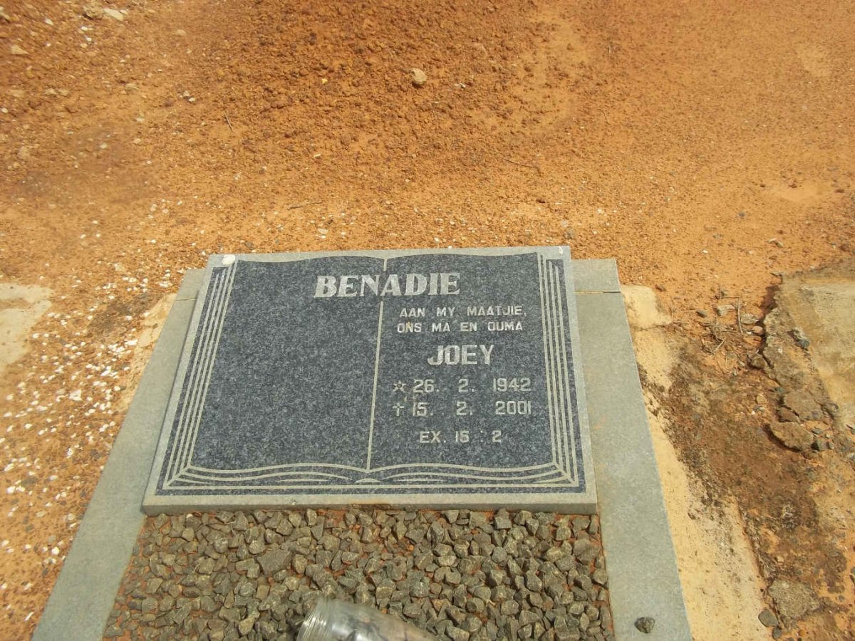BENADE Joey 1942-2001