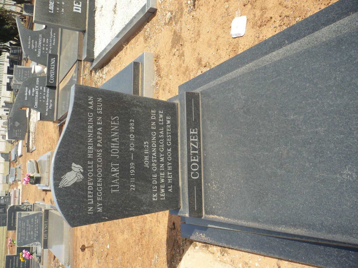 COETZEE Tjaart Johannes 1939-1982
