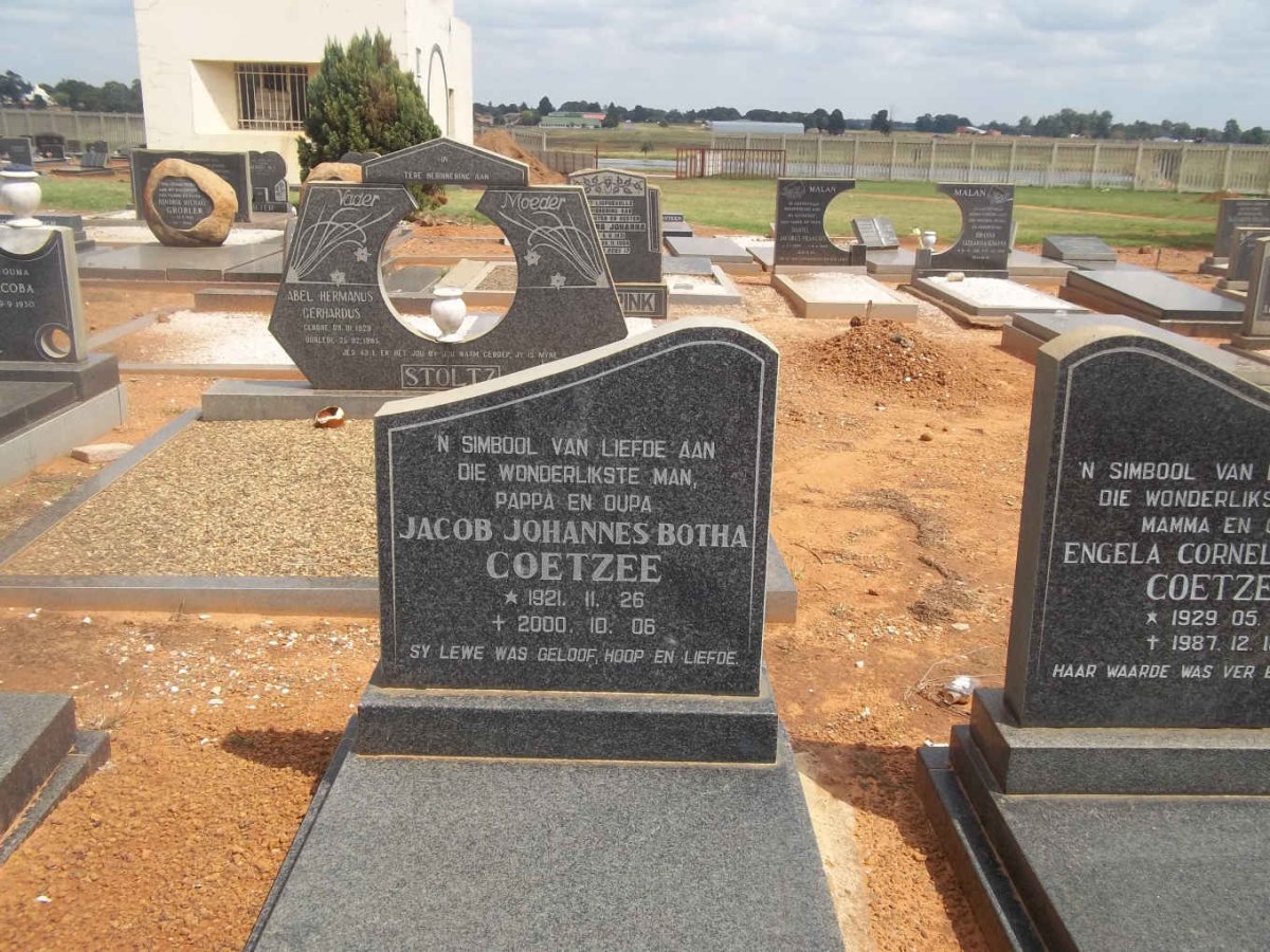COETZEE Jacob Johannes Botha 1921-2000