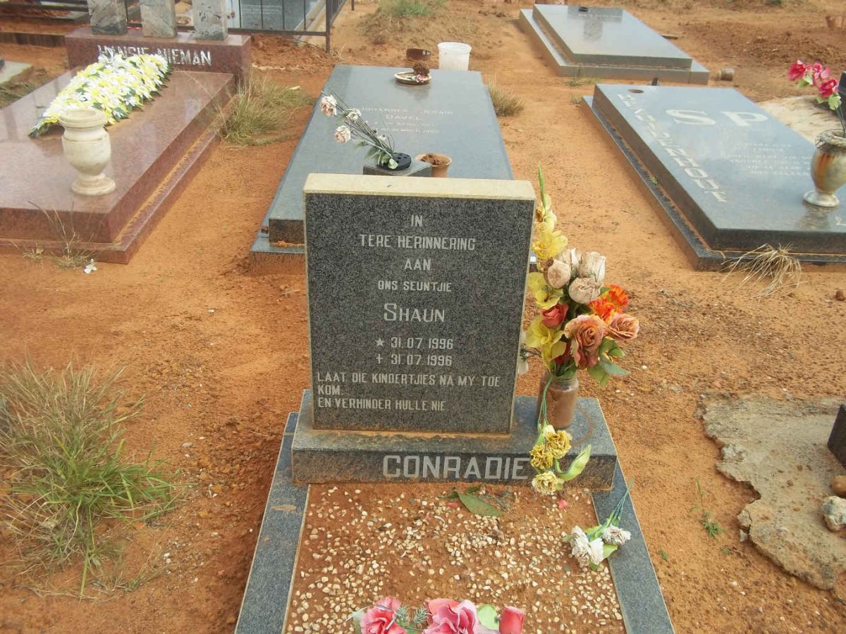 CONRADIE Shaun 1996-1996
