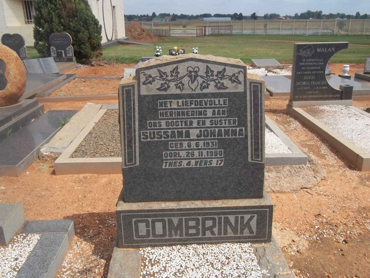 COMBRINK Sussana Johanna 1931-1950