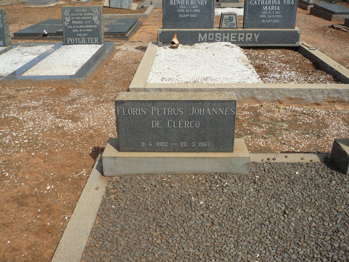 CLERCQ Floris Petrus Johannes, de 1882-1967