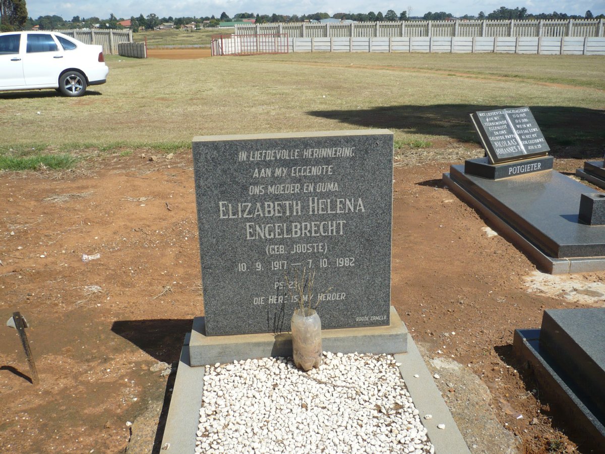 ENGELBRECHT Elizabeth Helena nee JOOSTE 1917-1982