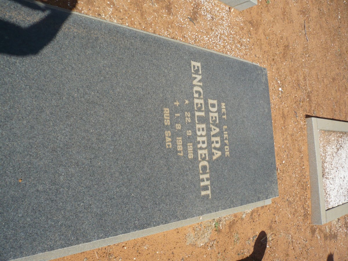 ENGELBRECHT Deara 1916-1987