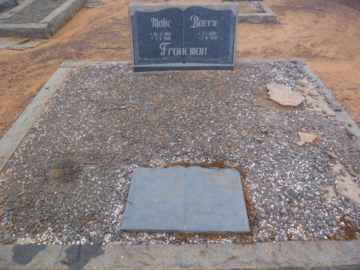FRONEMAN Boerie 1888-1938 &amp; Malie 1902-1968 :: FRONEMAN John Bernard