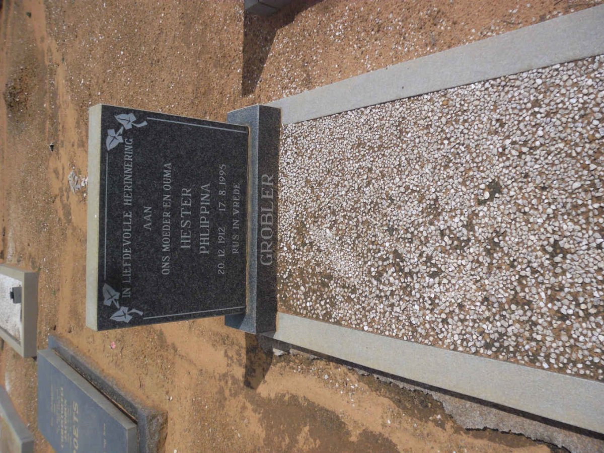 GROBLER Hester Phlippina 1912-1995