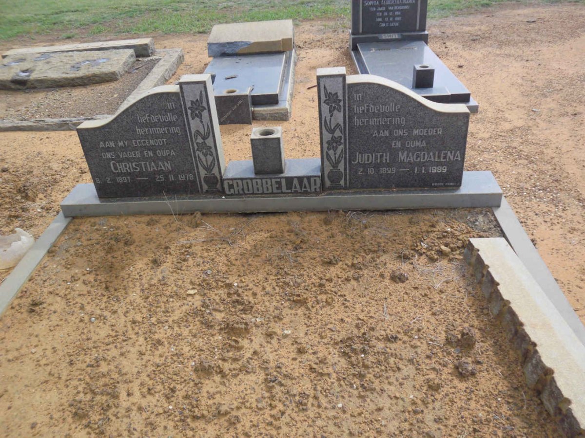 GROBBELAAR Christiaan 1897-1978 &amp; Judith Magdalena 1899-1989