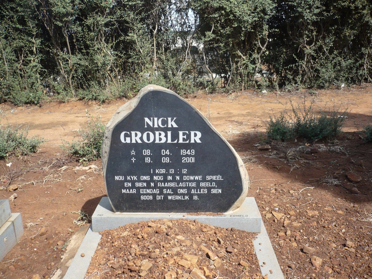GROBLER Nick 1949-2001