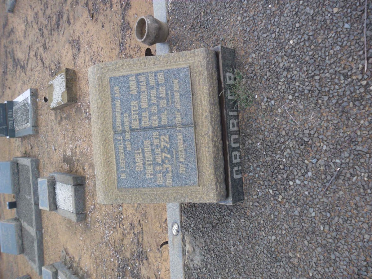 GROBLER Sarel Pretorius 1879-1972 &amp; Hester Anna MOOLMAN 1892-1951
