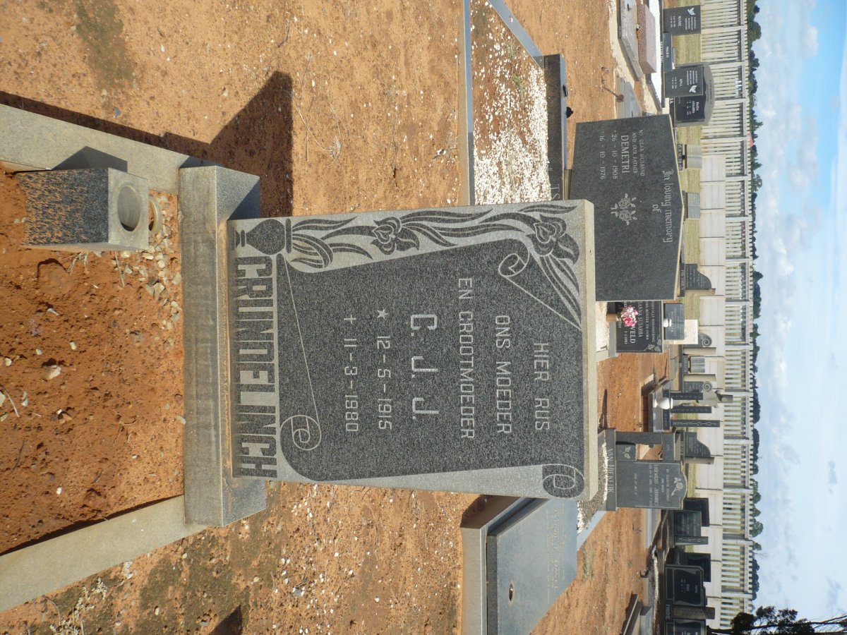 GRUNDELINGH C.J.J. 1915-1980