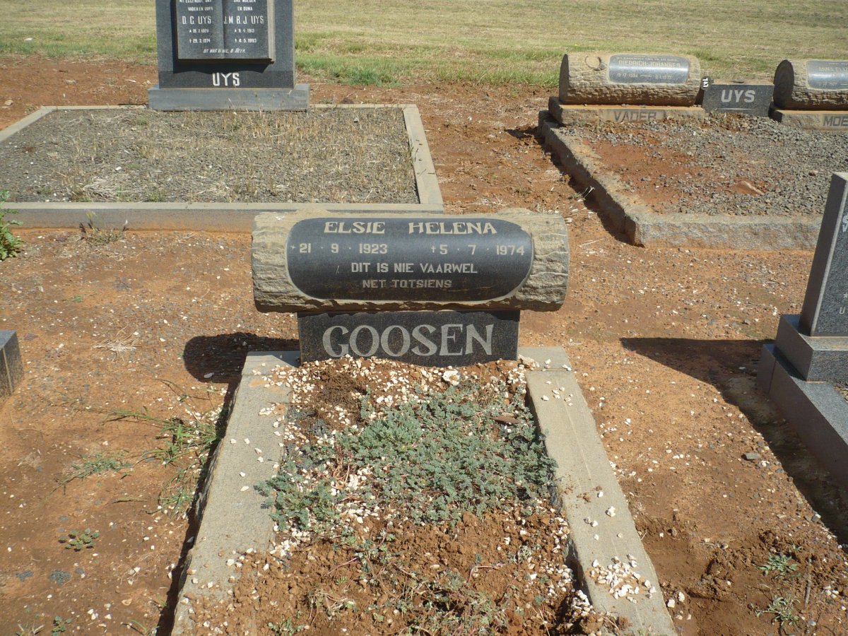 GOOSEN Elsie Helena 1923-1974