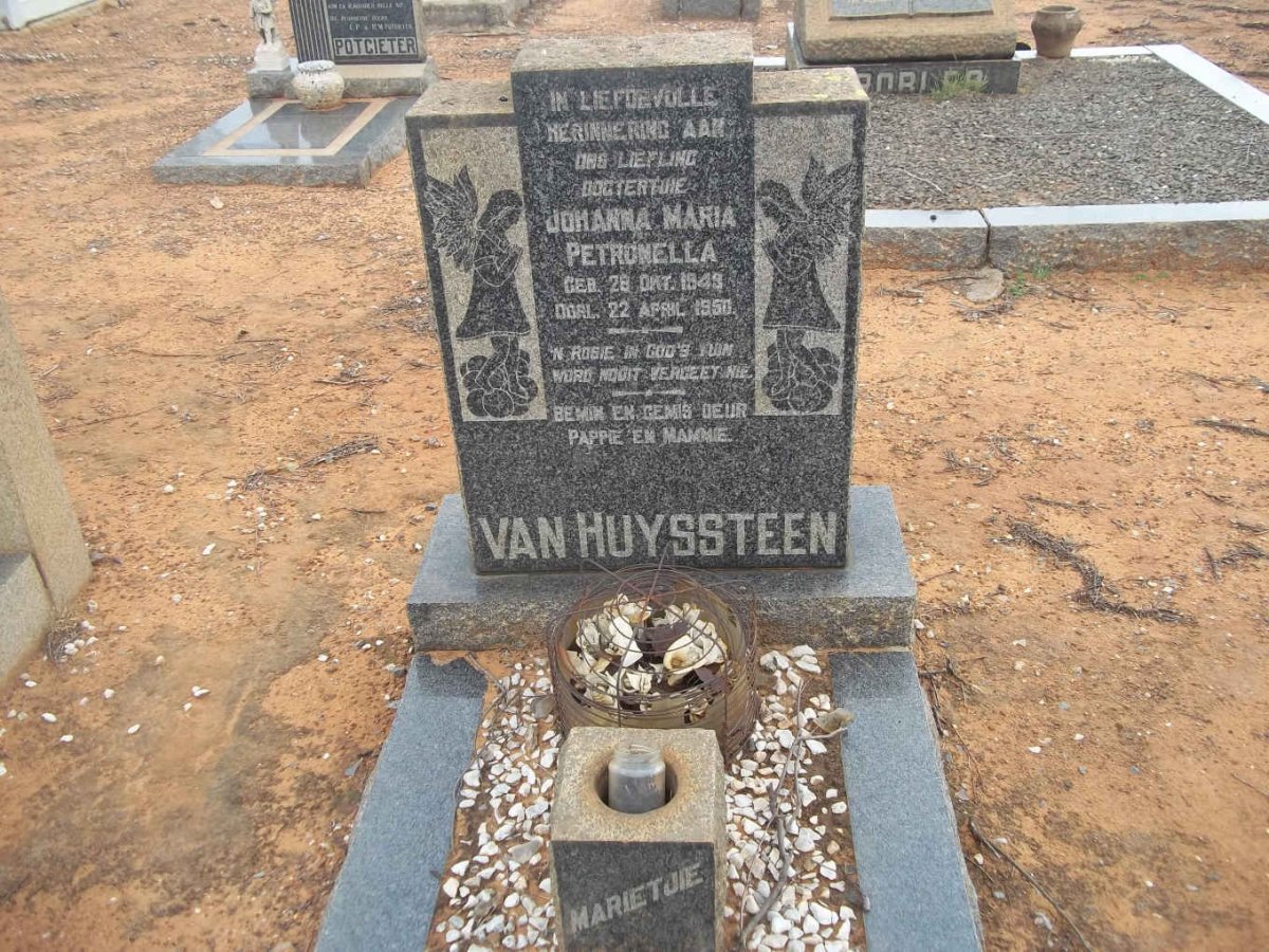 HUYSSTEEN Johanna Maria Petronella, van 1949-1950