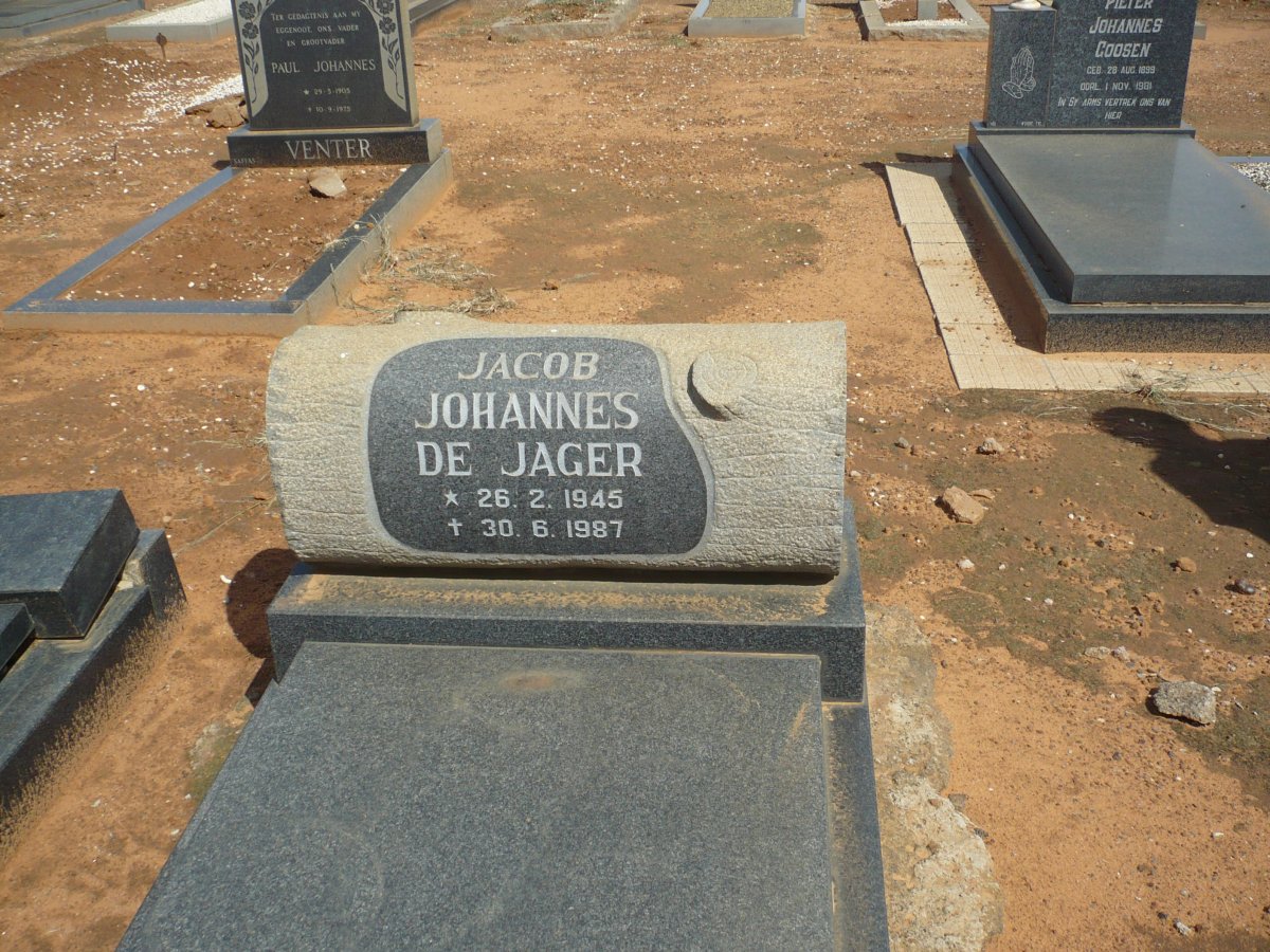 JAGER Jacob Johannes, de 1945-1987