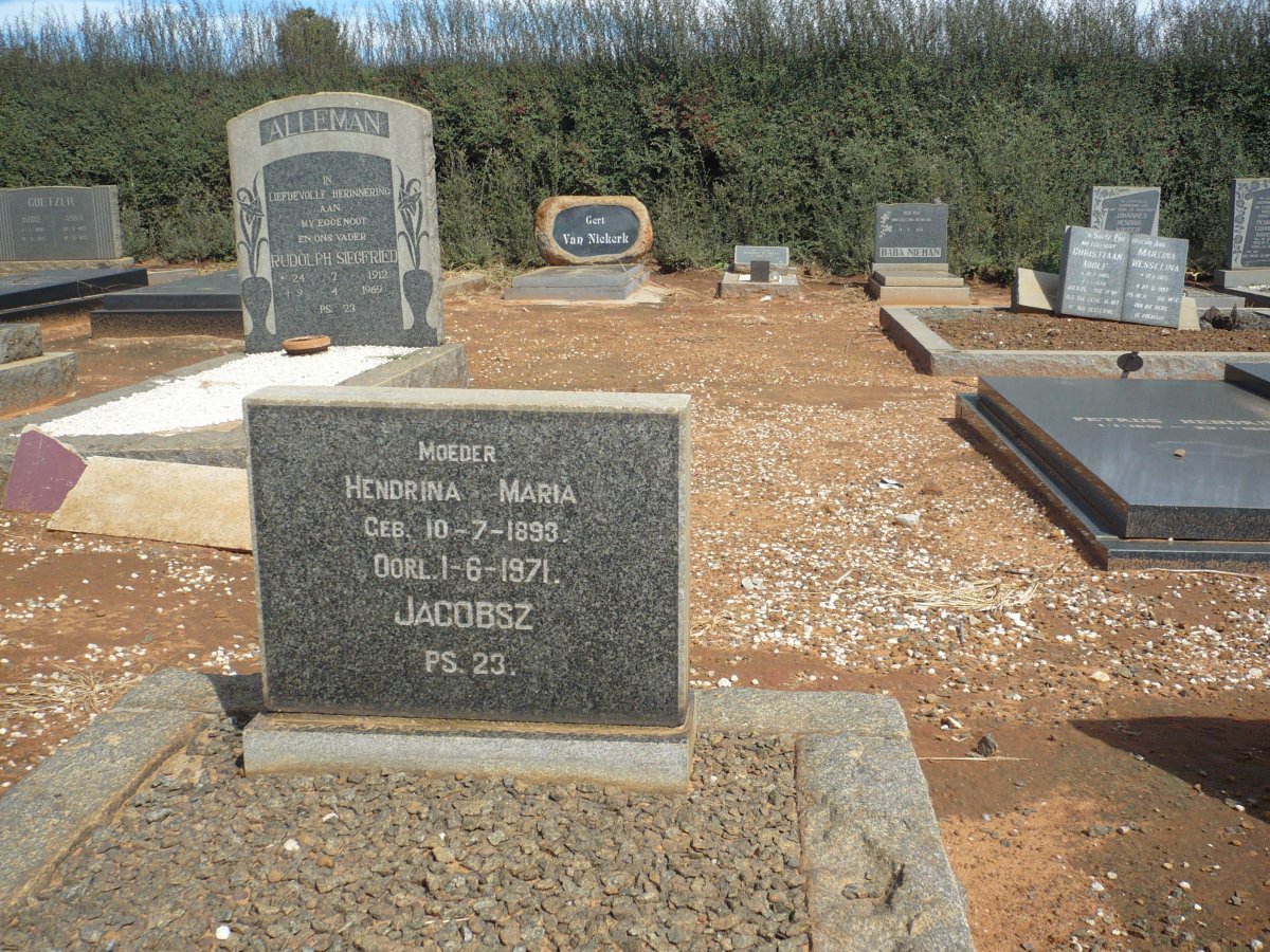 JACOBSZ Hendrina Maria 1893-1971